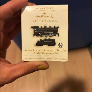 Hallmark miniature collection steam and locomotive tender series